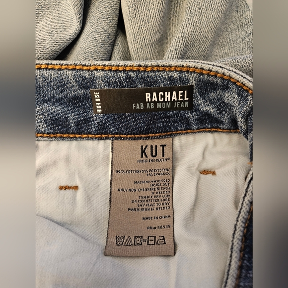 Nwt Kut From The Kloth Rachael Fab Ab High Rise Mom Jeans 12 - Picture 2 of 6